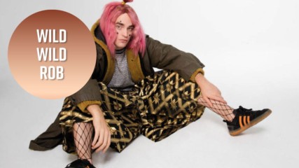 Here's Rob Pattinson in fishnets and a pink wig