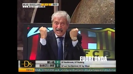 Коментатор избухва Милан - Барселона