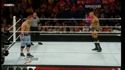 Raw 13.09.2010-john Cena vs Randy Orton(table mach)