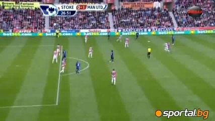 Стоук 1-1 Манчестър Юнайтед 24.09.11