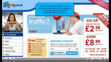 Updating Dns at 123 - reg.co.uk by www.vivahost.com