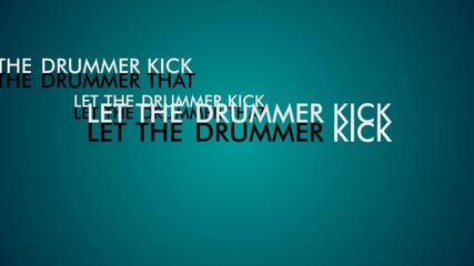Typography - Let the drummer kick 
