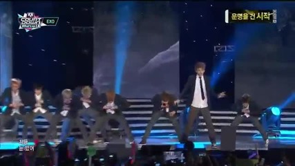 Exo - Intro + Wolf + Growl @ Mcountdown K-con in La [29.08.13]