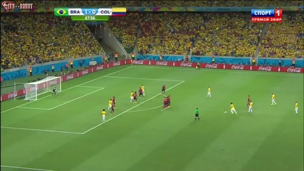 Бразилия на 1/2 финал с/у Германия / Бразилия - Колумбия 2-1