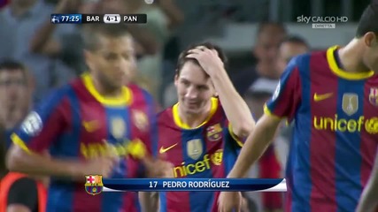 14.09.2010 Барселона 4 - 1 Панатинайкос гол на Педро 