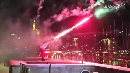 Интересен начин за изстрелване на фойерверки.