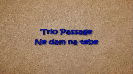 Trio Passage _ Ne dam na tebe (tekst) 2012