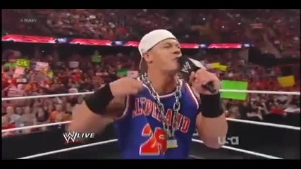 Wwe Raw 12.3.2012 John Cena Word Life Return And Rapping On The Rock