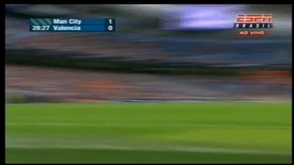 7.08.2010 Манчестер Сити 1 - 0 Валенсия гол на Гарет Бари