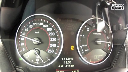 Bmw M135i Ускорение 0-260 Km/h