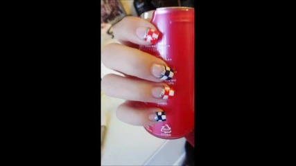 squared nail art