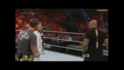 Wwe Raw 1000th The Rock Rock Bottoms Daniel Bryan