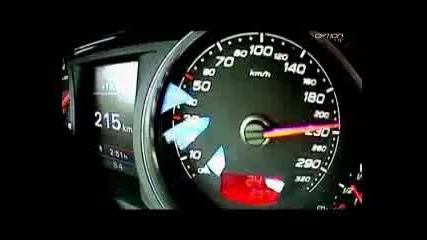 290 kmh en Audi Rs6 (option Auto)