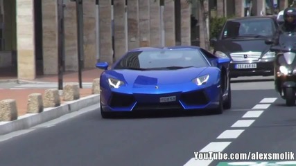 Blu Nethus Lamborghini Aventador in Monaco