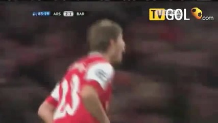 Гол Аршавина Арсенал 2 - 1 Барселона 16.02.2011.avi