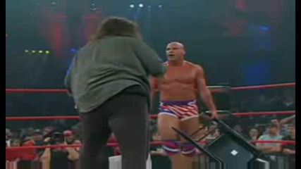 Tna: Kurt Angle Vs Rhino With Mick Foley