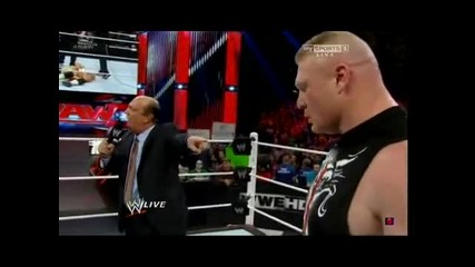 Wwe Raw 11.3.2013 Brock Lesnar Is Back For Triple H