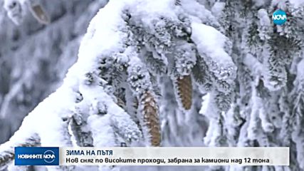 СНЯГ В ПРОХОДИТЕ: Въведени са ограничения за тежкотоварни автомобили