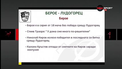 Лудогорец няма право на грешка в Стара Загора