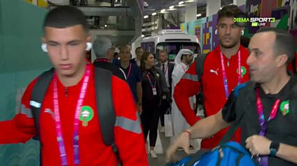 Футболистите на Мароко пристигнаха на стадиона