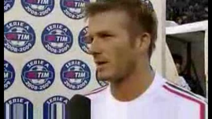 David Beckham Говори За Дебютния Си Гол !