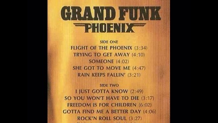 Grand Funk Railroad - Phoenix 1972 (full album)