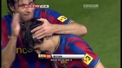 Villarreal 0 - 3 Barcelona (goal Bojan) 