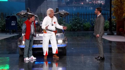 Marty Mcfly & Doc Brown Visit Jimmy Kimmel Live