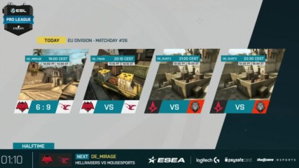CS:GO - Mousesports vs. Hellraisers - Mirage - Map 1 - ESL Pro League Season 4 - EU - Игрален Ден 26