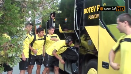 Отборът на Ботев Пловдив пристигна на " Лазур "