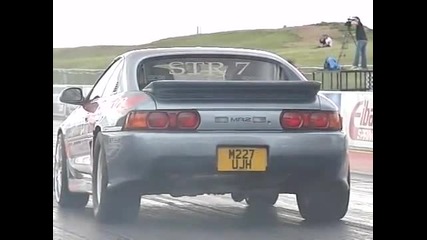 Toyota Mr2 Huge Wheelie at Santa Pod