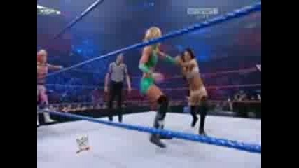 Wwe Bragging Rights 2009 - Smackdown vs Raw Divas Tag Team Match 
