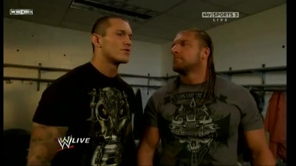Wwe Raw 03/22/10 Triple H And Randy Orton Backstage