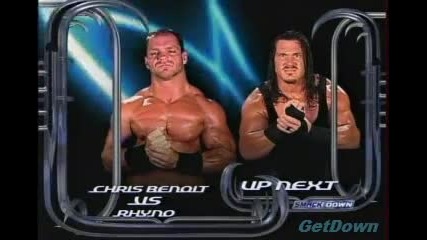 Chris Benoit vs. Rhyno - Wwe Smackdown 11.09.2003