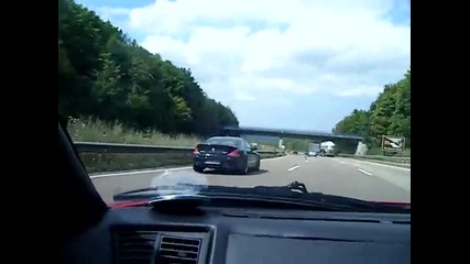 Bmw M6 G - Power playing with my Ferrari slow drive by