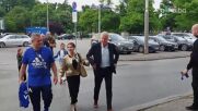 Наско Сираков и Илияна Раева пристигнаха на "Васил Левски"