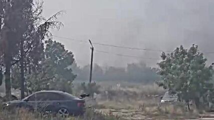 Пожар пламна край магистрала „Тракия“