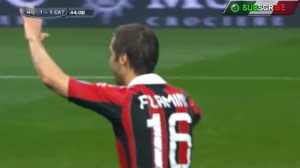 Ac Milan vs Catania (4-2) First Half Serie A Highlights Official Hd [28_04_13]