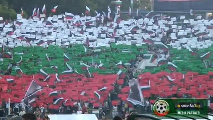 40 000 пеят Националният Химн на стадион " Васил Левски "