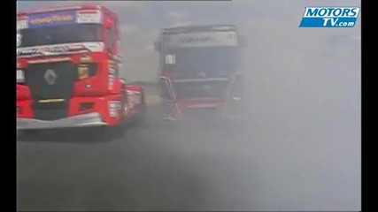 Accident European Truck Racing 2009 Nogaro 