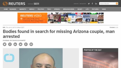 Bodies Found In Search For Missing Arizona Couple, Man Arrested