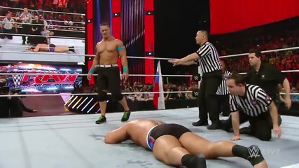 John Cena displays reckless abandon to get his rematch with Rusev_ Raw, March 9, 2015