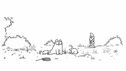 Simon's Cat in 'hop It'