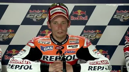 Casey Stoner interview after the Indianapolis Gp