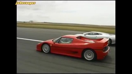 Ferrari F50 and Jaguar Xj220