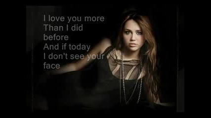 Miley Cyrus - Stay (with lyrics on screen) 