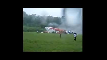 Thai Air Crash Amateur Footage самолетна катастрофа