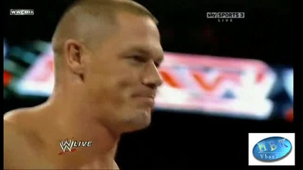 Raw John Cena & Michael Tarver vs Evan Bourne & Mark Henry 