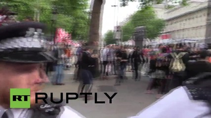 UK: Scuffles break out at London anti-austerity demo