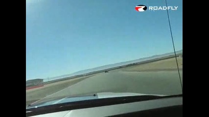 new 2007 Ford Mustang Shelby GT500 Cobra around Willow Springs race track in California
